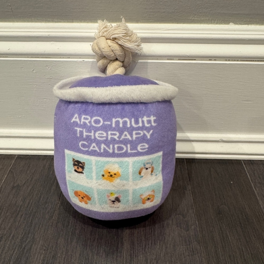 Barkbox Aro-mutt Therapy Candle Dog Pet Plush Toy - Purple